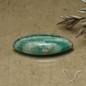 Amazonita Verde médio Natural 6.00ct, Marquesa, Opaco