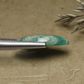 Amazonita Verde médio Natural 6.00ct, Marquesa, Opaco