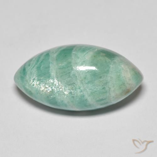 Amazonita Verde Frio Natural 10.06ct, Marquesa, Opaco