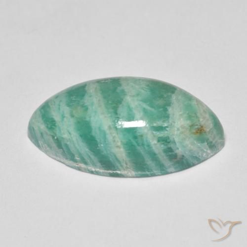 Amazonita Verde Frio Natural 10.06ct, Marquesa, Opaco