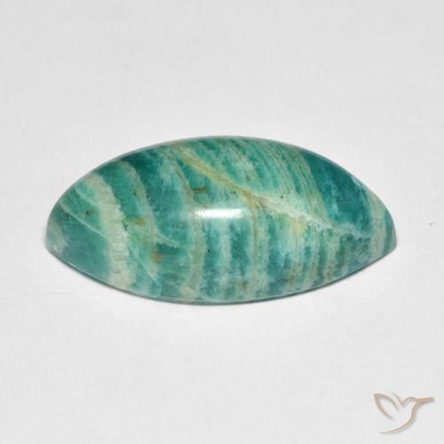 Amazonita Verde Frio Natural 9.14ct, Marquesa, Opaco