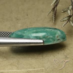 Amazonita Verde médio Natural 7.74ct, Marquesa, Opaco