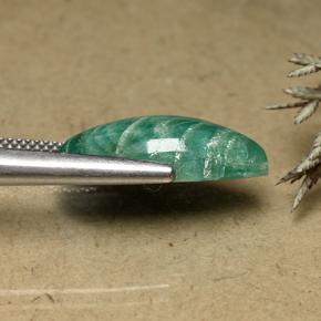 Amazonita azul-verde natural 8,31ct, marquise, opaco