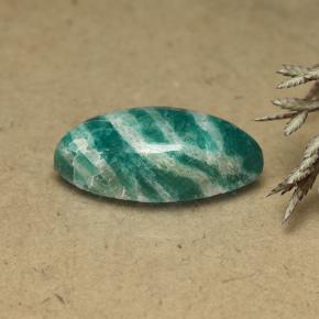 Amazonita verde pinho Natural 9.19ct, Marquesa, Opaco