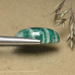 Amazonita azul-verde natural 8,34ct, marquise, opaco