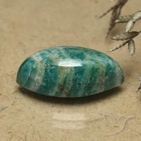 Amazonita verde pinho Natural 7.17ct, Marquesa, Opaco