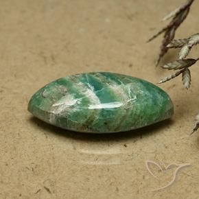 Amazonita Verde Pinho Frio Natural 6.79ct, Marquesa, Opaco