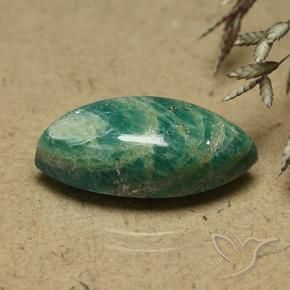 Amazonita Verde Frio Natural 8.28ct, Marquesa, Opaco
