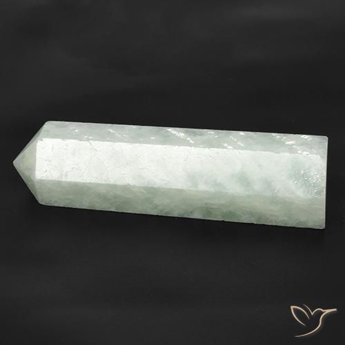 Amazonita branco esverdeado Natural 24.25ct, Chique, Translúcido