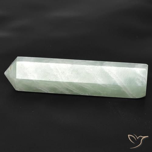 Amazonita branco esverdeado Natural 21.96ct, Chique, Translúcido