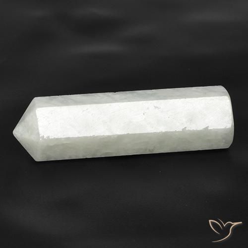 Amazonita branco esverdeado Natural 23.75ct, Chique, Translúcido