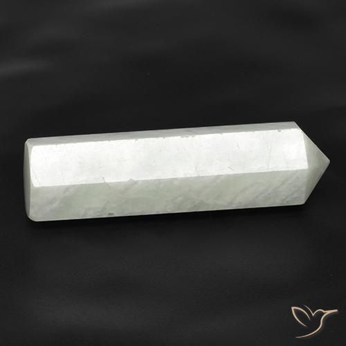 Amazonita branco esverdeado Natural 23.75ct, Chique, Translúcido