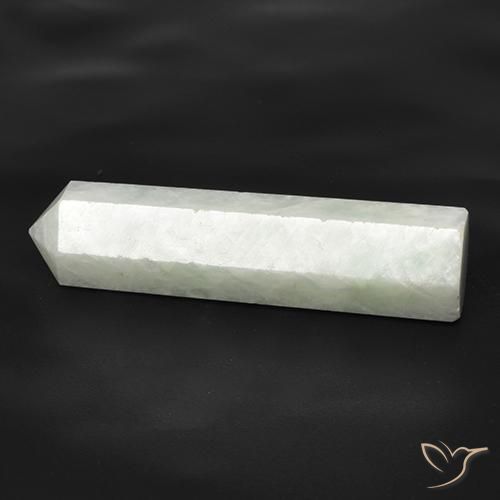 Amazonita branco esverdeado Natural 22.14ct, Chique, Translúcido