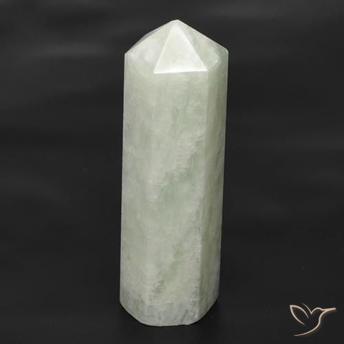 Amazonita branco esverdeado Natural 26.31ct, Chique, Translúcido