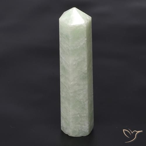 Amazonita branco esverdeado Natural 17.31ct, Chique, Translúcido
