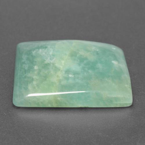 Amazonita Verde pálido Natural 25.74ct, baguete, Translúcido