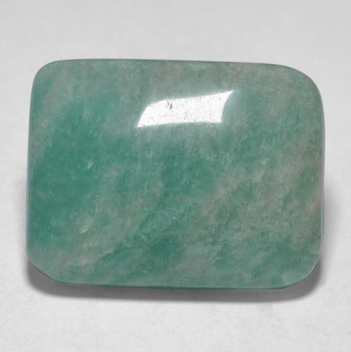 Amazonita Verde azulado médio Natural 14.36ct, Almofada cortada, Translúcido