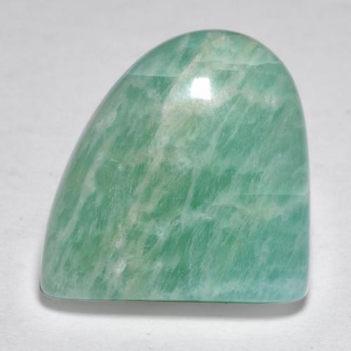 Amazonita verde azulado natural 9,26ct, forma extravagante, translúcido