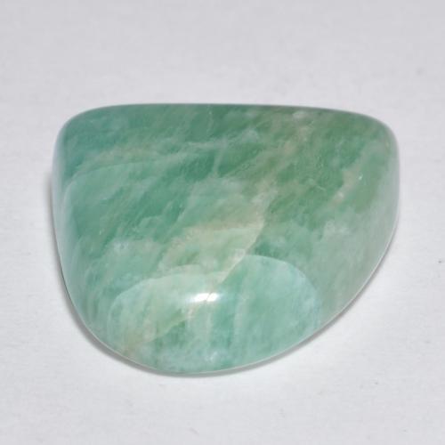 Amazonita verde azulado natural 9,26ct, forma extravagante, translúcido