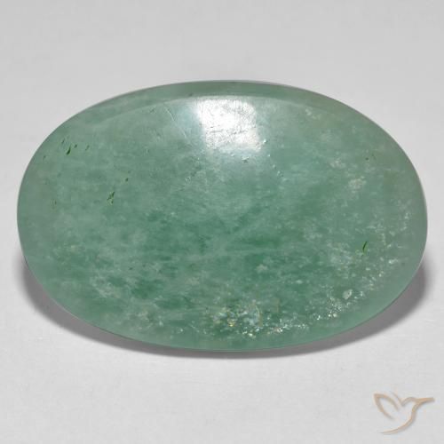 Amazonita Verde azulado Natural 18.36ct, oval, Translúcido