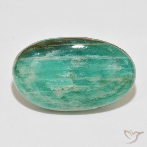 40.10ct Natural Verde Frio Amazonita, oval, Opaco