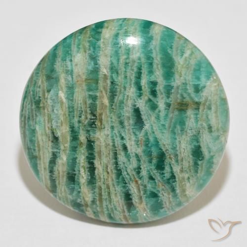 62.29ct Natural verde pinho Amazonita, Redondo, Opaco