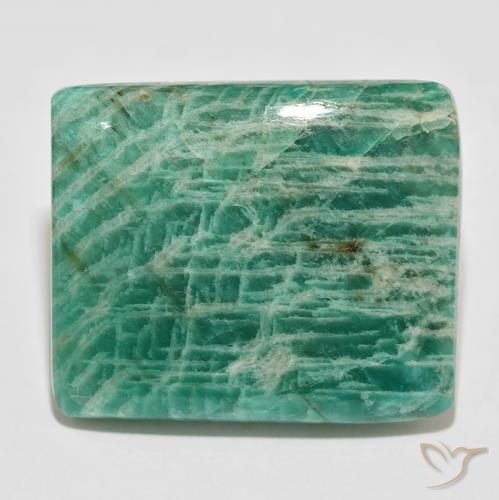 75.66ct Natural Verde Frio Amazonita, Almofada, Opaco