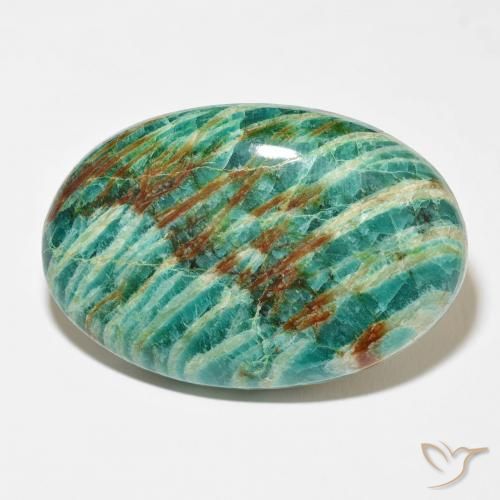 100.79ct Natural Verde Frio Amazonita, oval, Opaco