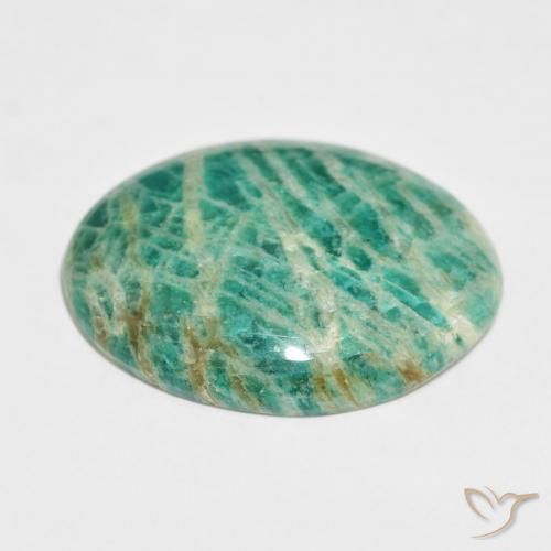 Amazonita Verde Multicolor Natural 41.53ct, oval, Opaco