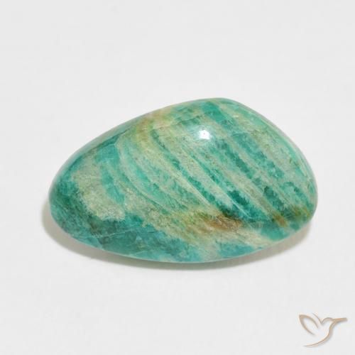 9.12ct Natural Verde Multicolor Amazonita, Chique, Opaco