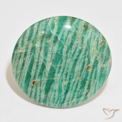81.57ct Natural Verde Multicolor Amazonita, oval, Opaco