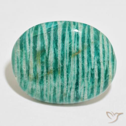 52.88ct Natural Verde médio Amazonita, oval, Opaco