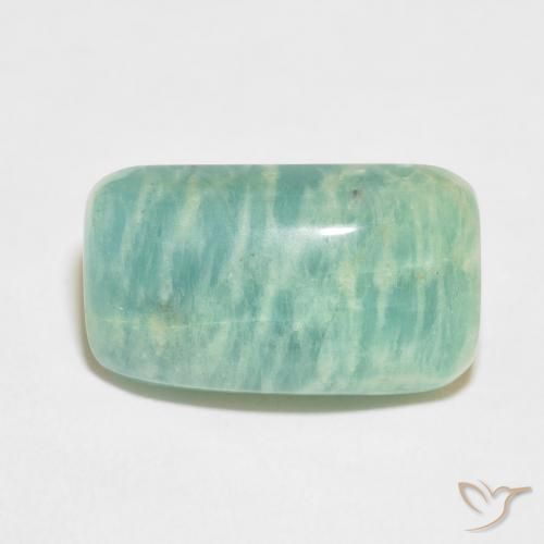 14.52ct Natural Verde Multicolor Amazonita, Almofada, Opaco