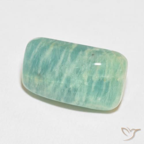 Amazonita Verde Multicolor Natural 14.52ct, Almofada, Opaco