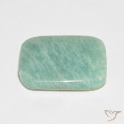 Amazonita Verde musgo claro Natural 21.31ct, Almofada, Opaco