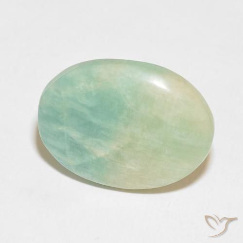 Amazonita Luz verde Natural 13.05ct, oval, Opaco