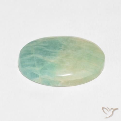 Amazonita Luz verde Natural 13.05ct, oval, Opaco