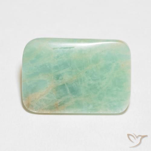 11.51ct Natural Verde musgo claro Amazonita, Almofada, Opaco