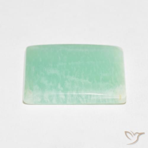 Amazonita Azul claro verde Natural 24.80ct, baguete, Opaco