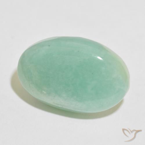 Amazonita Verde Mar Claro Natural 25.05ct, oval, Opaco