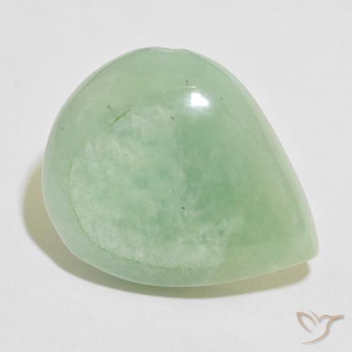 Amazonita Verde médio Natural 26.28ct, Formato de pêra, Opaco