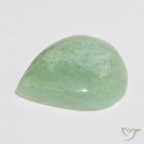 Amazonita Verde médio Natural 26.28ct, Formato de pêra, Opaco