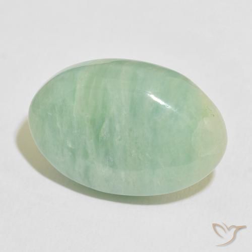 Amazonita Verde Musgo Natural 18.50ct, oval, Opaco