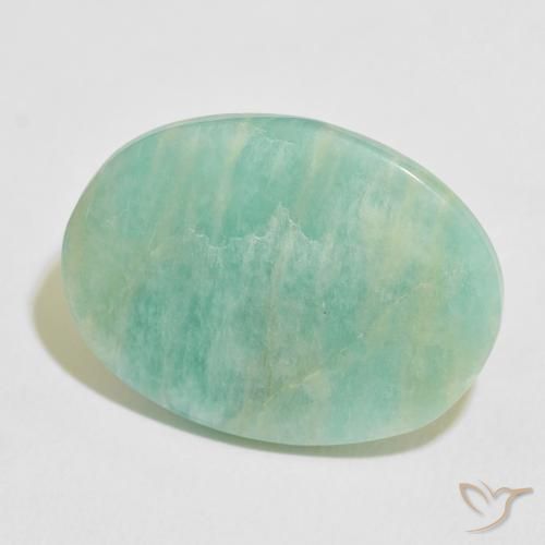 Amazonita Verde Mar Claro Natural 16.29ct, oval, Opaco