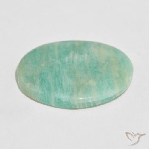Amazonita Verde Mar Claro Natural 16.29ct, oval, Opaco