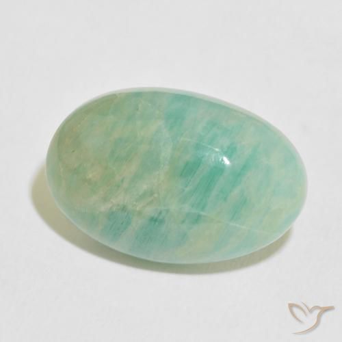 Amazonita Luz verde Natural 11.34ct, oval, Opaco