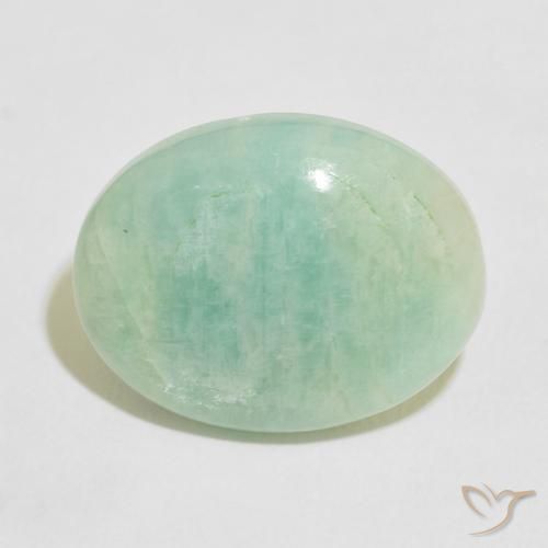 13.68ct Natural Verde médio Amazonita, oval, Opaco