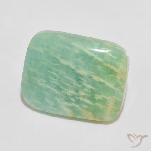 Amazonita Verde Multicolor Natural 11.86ct, Almofada, Opaco