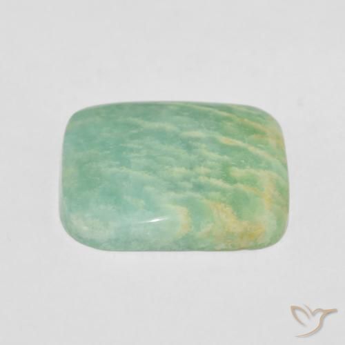 Amazonita Verde Multicolor Natural 11.86ct, Almofada, Opaco