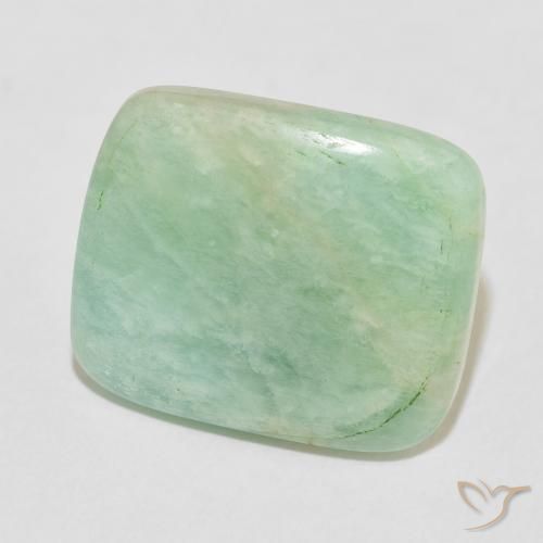 Amazonita Verde acinzentado Natural 15.17ct, Almofada, Opaco